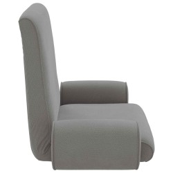 Fauteuil de sol ajustable Gris foncé Velours grainé 622406622406