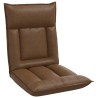 Fauteuil de sol ajustable Marron Tissu 622408622408