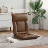 Fauteuil de sol ajustable Marron Tissu 622408622408
