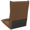 Fauteuil de sol ajustable Marron Tissu 622408622408