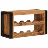 Étagère à vin Marron 80 x 45 x 33 cm Bois de mangue brut solide 622410622410