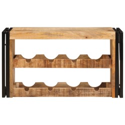 Étagère à vin Marron 80 x 45 x 33 cm Bois de mangue brut solide 622410622410