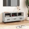 Meuble TV Gris béton 102x35x50 cm Bois d'ingénierie 622418622418