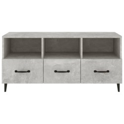 Meuble TV Gris béton 102x35x50 cm Bois d'ingénierie 622418622418