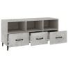 Meuble TV Gris béton 102x35x50 cm Bois d'ingénierie 622418622418