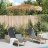 Parasol Tiki avec toile en feuille de bananier 240 cm en bambou 622426622426