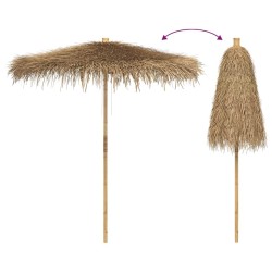 Parasol Tiki avec toile en feuille de bananier 240 cm en bambou 622426622426