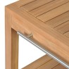 Armoire de toilette en teck solide avec lavabo en marbre Crème 622428622428