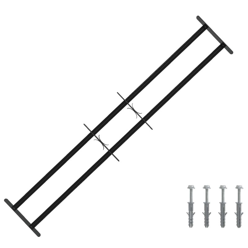 Grille de sécurité pour fenêtres avec 2 barres transversales 622430622430