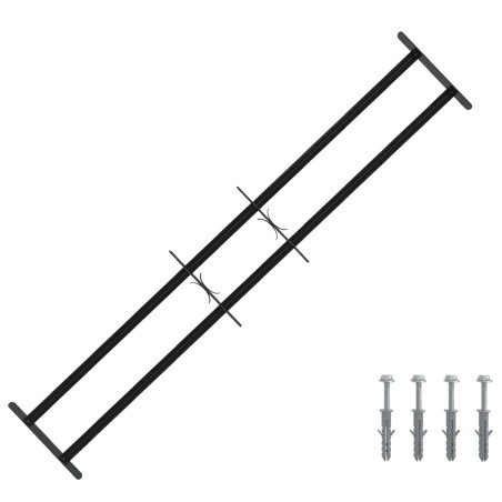 Grille de sécurité pour fenêtres avec 2 barres transversales 622430622430