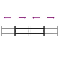 Grille de sécurité pour fenêtres avec 2 barres transversales 622430622430