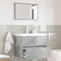 Ensemble de mobilier de salle de bain avec tiroir Gris béton 622433622433