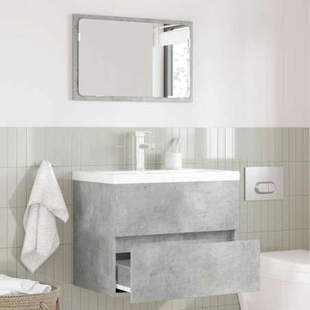 Ensemble de mobilier de salle de bain avec tiroir Gris béton 622433622433
