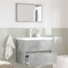 Ensemble de mobilier de salle de bain avec tiroir Gris béton 622433622433