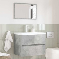 Ensemble de mobilier de salle de bain avec tiroir Gris béton 622433622433