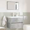 Ensemble de mobilier de salle de bain avec tiroir Gris béton 622433622433
