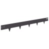 Bordure de Pelouse 30 pcs 100 x 12 cm Acier Noir 622438622438
