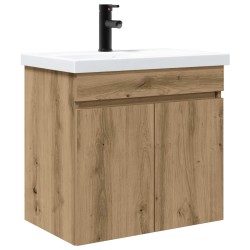 Meuble de salle de bain avec robinet Chêne artisanal 622447622447