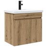 Meuble de salle de bain avec robinet Chêne artisanal 622447622447