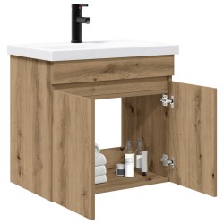 Meuble de salle de bain avec robinet Chêne artisanal 622447622447