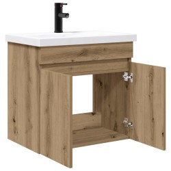 Meuble de salle de bain avec robinet Chêne artisanal 622447622447