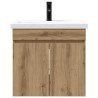 Meuble de salle de bain avec robinet Chêne artisanal 622447622447
