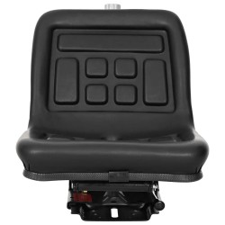 Siège de tracteur avec suspension Noir 39,5 x 52 x 43 cm 622452622452
