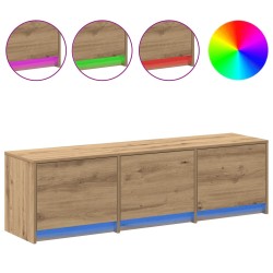 Meuble TV Chêne artisanal Bois d'ingénierie 622453622453