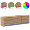Meuble TV Chêne artisanal Bois d'ingénierie 622453622453