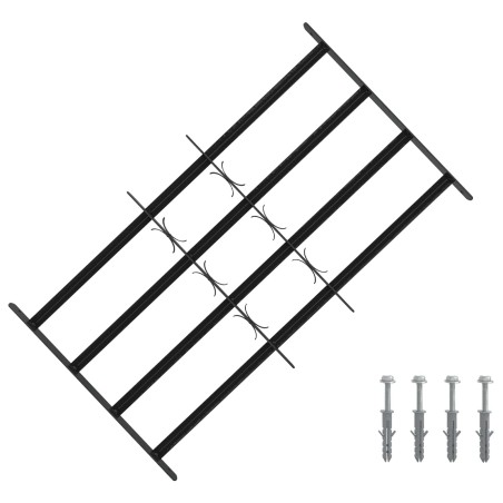 Grille de sécurité pour fenêtres avec 4 barres croisées 3 pcs 622455622455