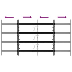 Grille de sécurité pour fenêtres avec 4 barres croisées 3 pcs 622455622455