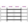 Grille de sécurité pour fenêtres avec 4 barres croisées 3 pcs 622455622455