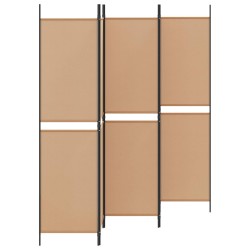 Paravent 5 panneaux Beige 250 x 200 cm Tissu 622457622457