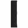 Meuble de salle de bain avec porte-rouleau noir 39x22x90 cm 622458622458