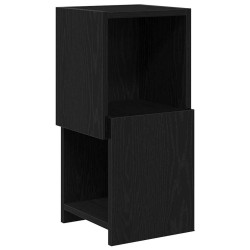 Meuble d'angle Chêne noir 25,5x25x55cm Bois d'ingénierie 622459622459