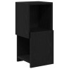 Meuble d'angle Chêne noir 25,5x25x55cm Bois d'ingénierie 622459622459