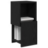 Meuble d'angle Chêne noir 25,5x25x55cm Bois d'ingénierie 622459622459