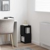 Meuble d'angle Chêne noir 25,5x25x55cm Bois d'ingénierie 622459622459