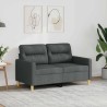 Canapé à 2 places Gris foncé 120 cm Tissu 622460622460