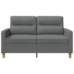 Canapé à 2 places Gris foncé 120 cm Tissu 622460622460