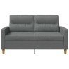 Canapé à 2 places Gris foncé 120 cm Tissu 622460622460