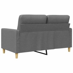 Canapé à 2 places Gris foncé 120 cm Tissu 622460622460