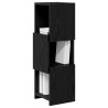 Meuble d'angle Chêne noir 25,5x25x80cm Bois d'ingénierie 622465622465