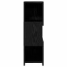 Meuble d'angle Chêne noir 25,5x25x80cm Bois d'ingénierie 622465622465