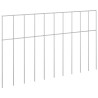 Panneau de clôture de jardin 24 pcs Acier galvanisé Argenté 622468622468