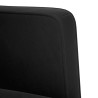 Canapé deux places noir 111 cm velours 622470622470