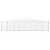 Paniers à gabions arqués 4 pcs 400x30x80/100 cm Fer galvanisé 622472622472