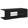 Meuble TV avec lumières LED Noir 90x39x30 cm 622473622473