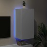 Meuble TV mural avec lumières LED blanc 40,5x35x80 cm 622474622474