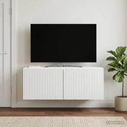 Meuble TV mural Blanc 78,5 x 31 x 30 cm Bois d'ingénierie 622482622482